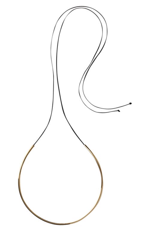 Annika Inez Tube Collar Necklace In Gold