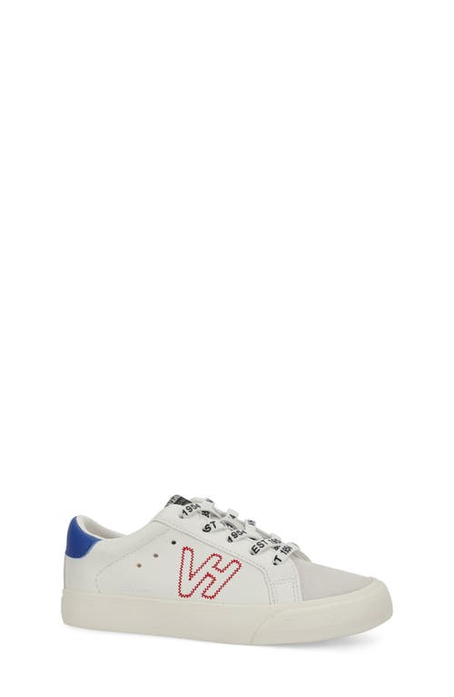 Vintage Havana Kids' Vita Sneaker In White/grey/cobalt