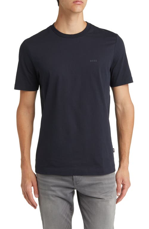 BOSS Thompson Solid T-Shirt Dark Blue at Nordstrom,