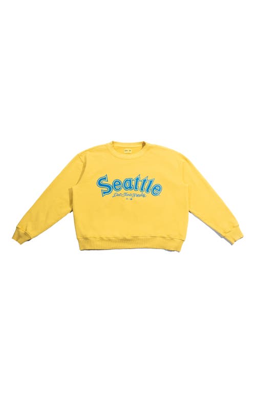 DIET STARTS MONDAY x '47 Seattle Mariners City Graphic Sweatshirt in Yellow