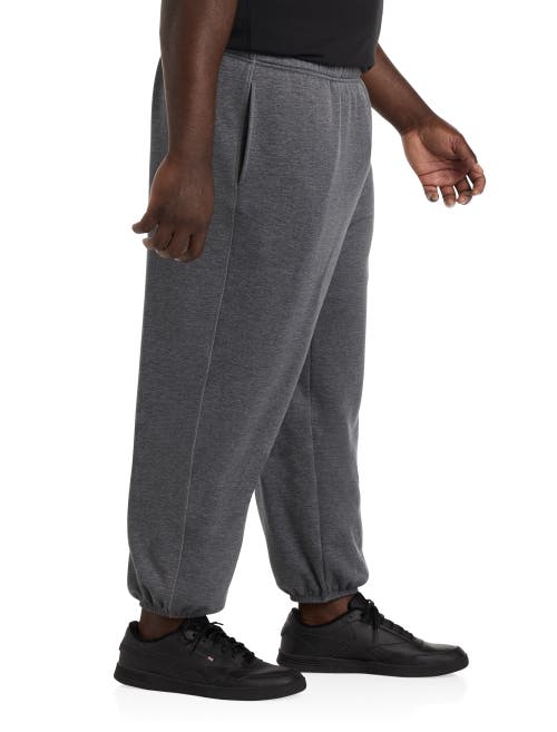 Reebok Performance Fleece Joggers In Pure Grey Heather