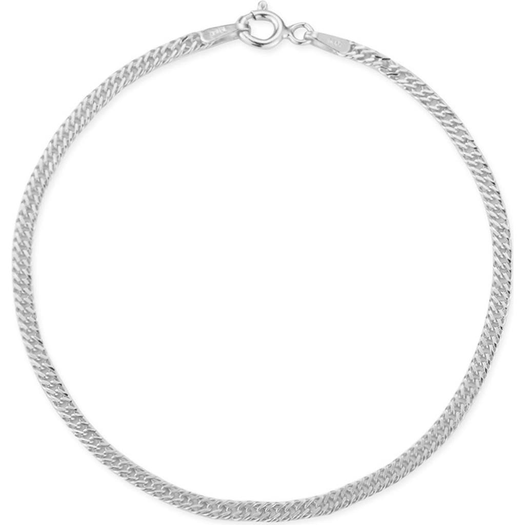 Glaze Jewelry Curb Chain Bracelet In Silver