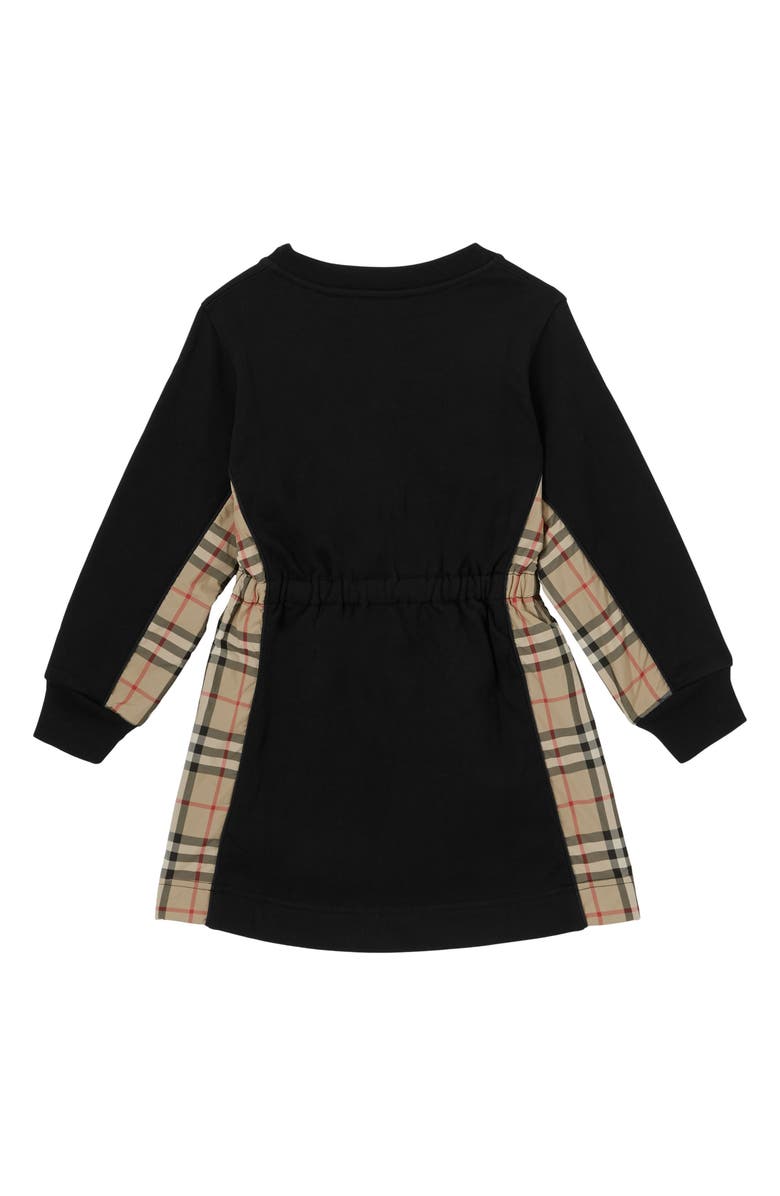 Burberry Kids' Nolen Check Long Sleeve French Terry Sweatshirt Dress |  Nordstrom