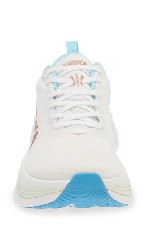 Hoka Gaviota 5 Running Shoe In Frost/rose Gold
