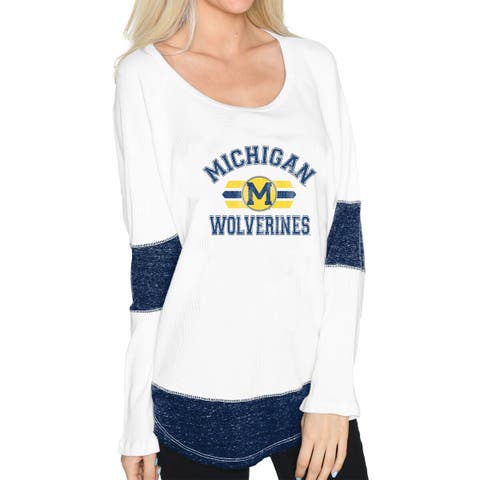 Women's Gameday Couture White George Mason Patriots Mock Neck Force Pullover  Sweatshirt