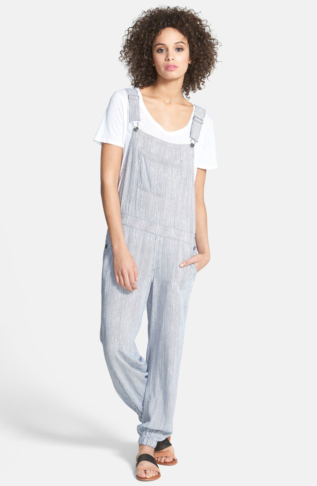 Splendid Railroad Stripe Overalls Nordstrom