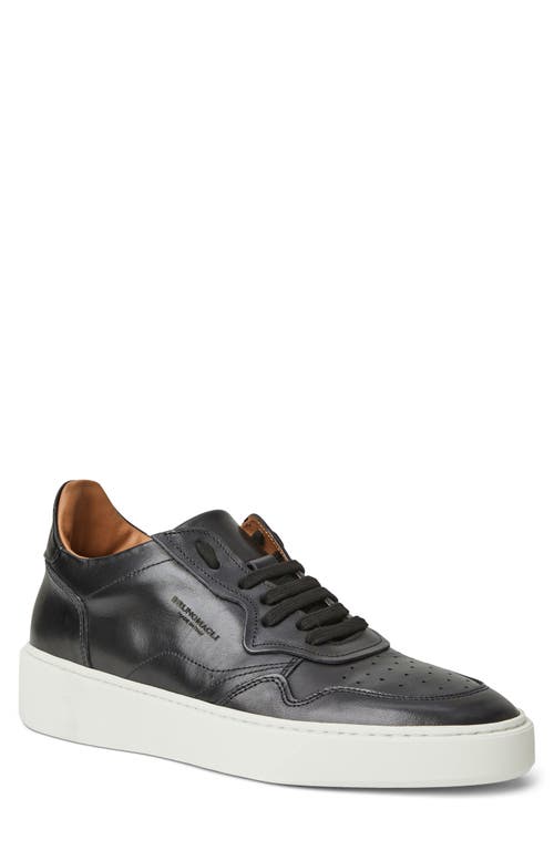 Shop Bruno Magli Dezi Leather Sneaker In Black