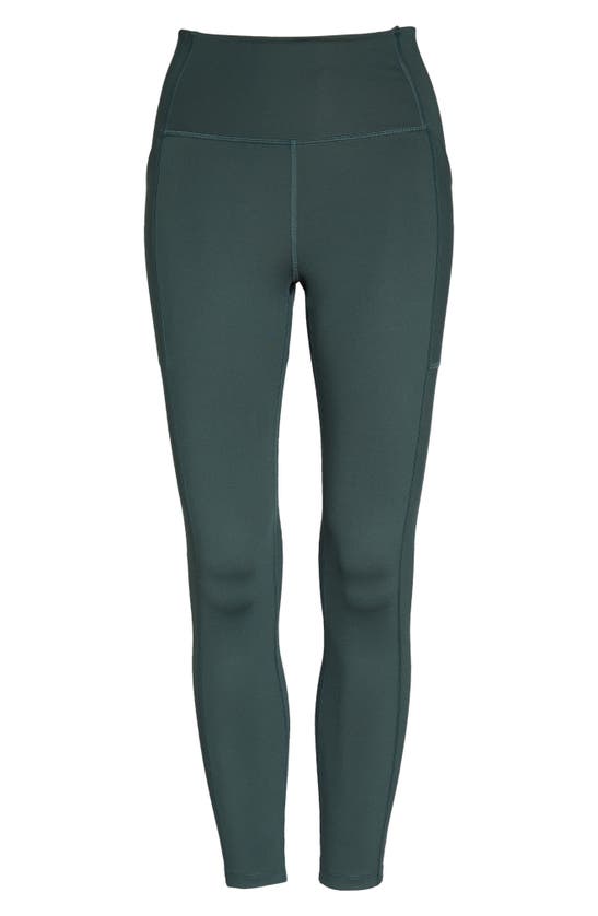 Girlfriend Collective Pocket Crop Leggings In Moss