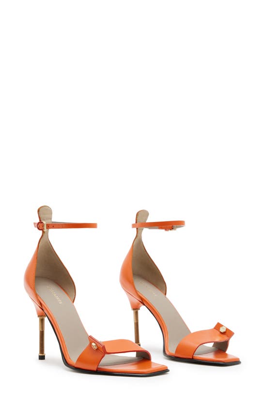 Allsaints Betty Ankle Strap Sandal In Zesty Orange