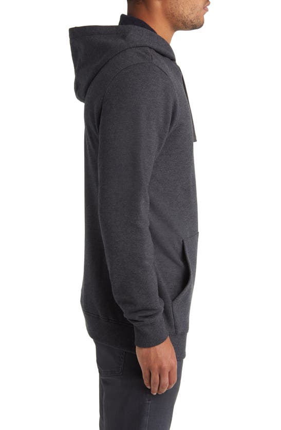 Travismathew Coastal Cloud Hoodie In Heather Black