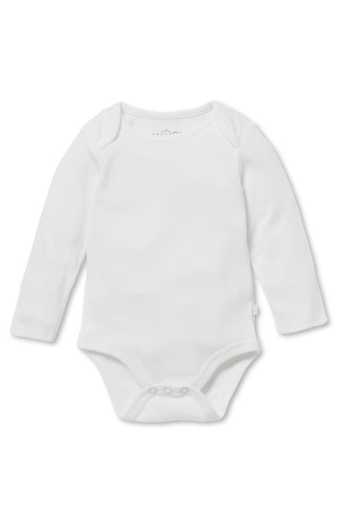 Shop Mori Long Sleeve Bodysuit In White