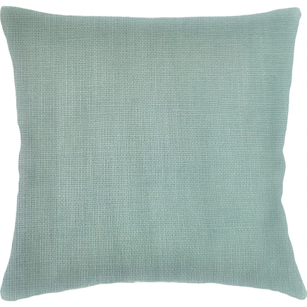 Anaya So Soft Linen Euro Pillow Down Alternative Insert In Mint Green