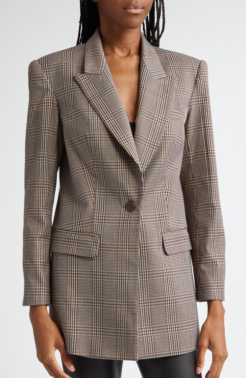 Shop Ramy Brook Deon Glen Plaid Blazer In Pinot Noir Phoenix