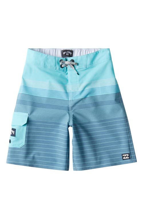 Billabong All Day Heather Stripe Pro Board Shorts in Bay Blue