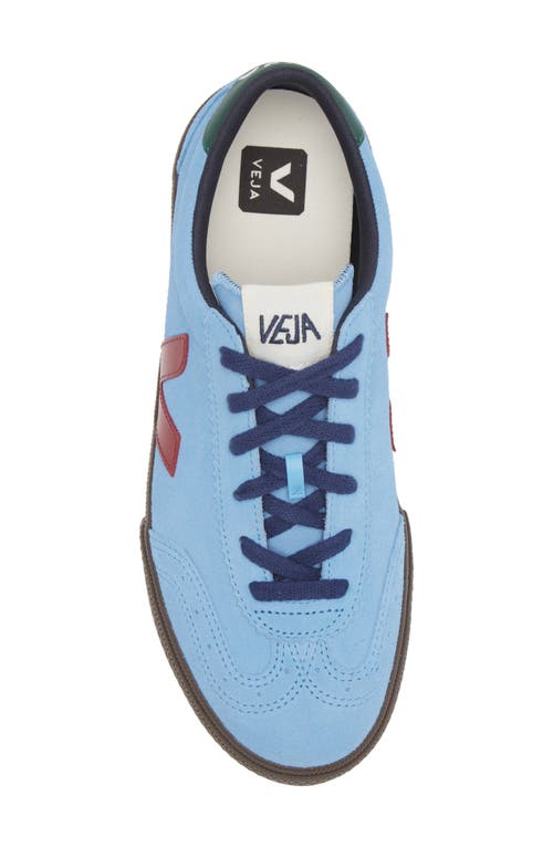 Shop Veja Volley Sneaker In Aqua/marsala/eagle