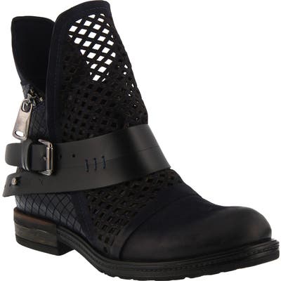 Spring Step Gavotta Cutout Boot - Blue