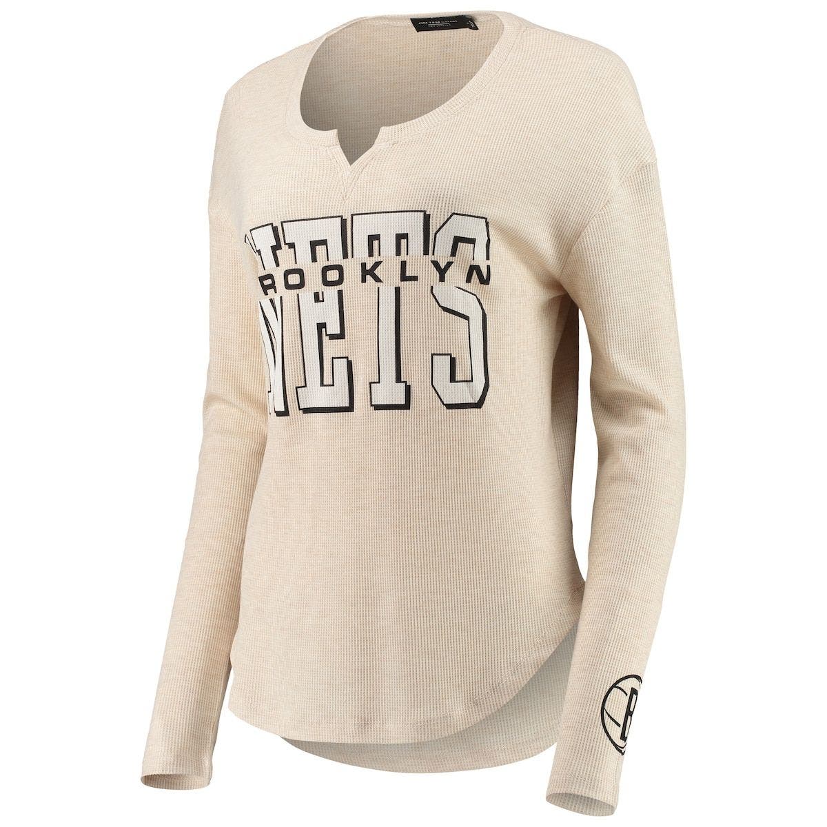 OTS Brooklyn Nets Womens Long Sleeve Scoop Neck T-Shirt