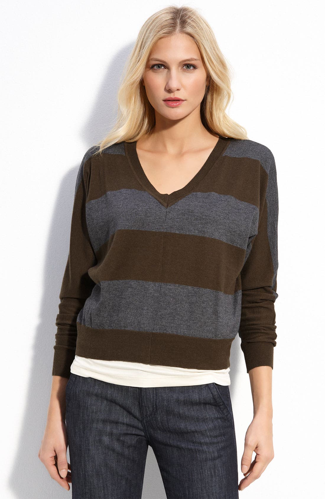 Sweet Romeo Stripe Dolman Sleeve Sweater Nordstrom