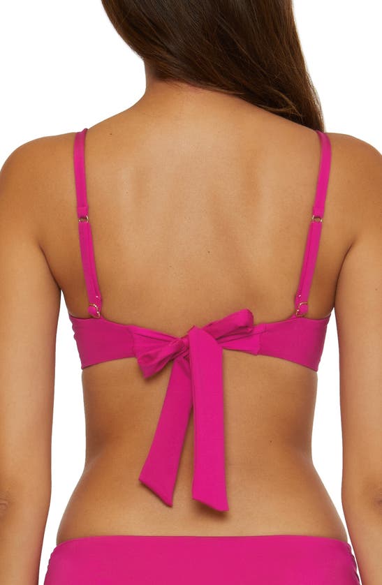Shop Trina Turk Monaco Underwire Bikini Top In Sangria