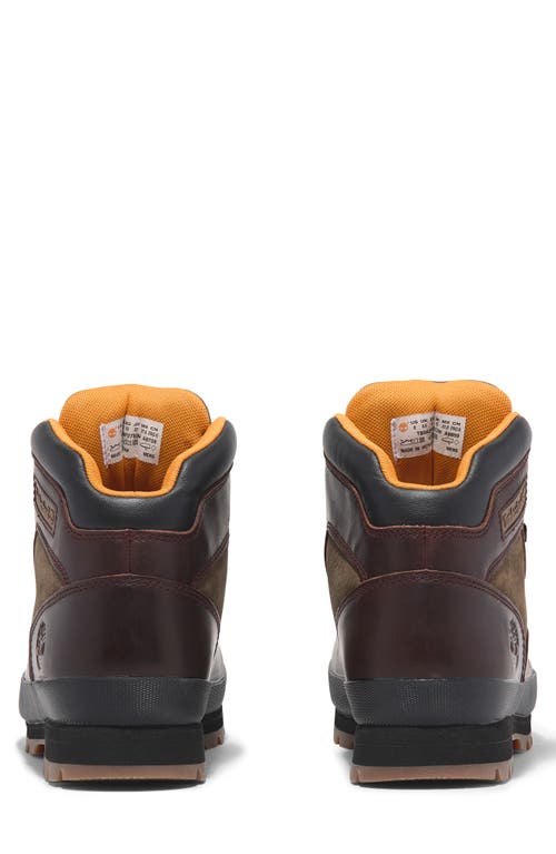 Shop Timberland Euro Hiker Boot In Burgundy Full Grain