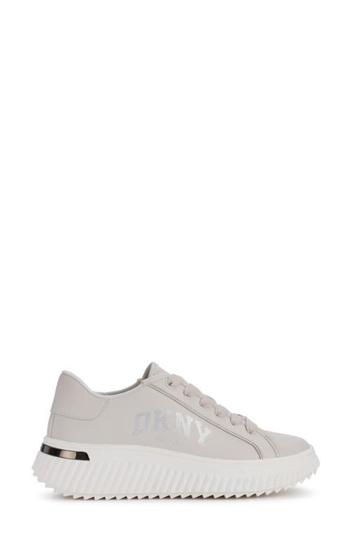 Shop Dkny Larissa Platform Sneaker In Soft White