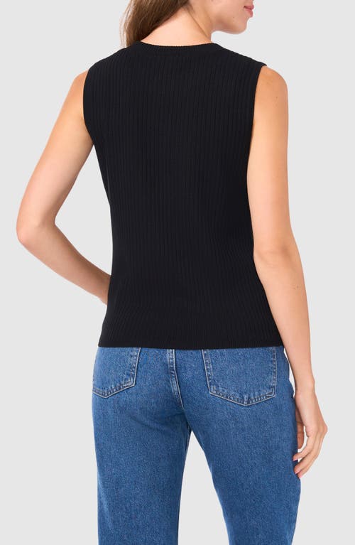 Shop Halogenr Halogen(r) Rib Sleeveless Sweater In Rich Black