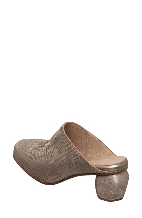 Antelope Peni Mule Block Heel Shoe In Gold In Gold