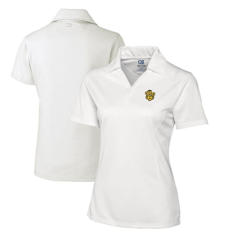 Shop Cutter & Buck White Missouri Tigers Cb Drytec Genre Textured Solid Polo