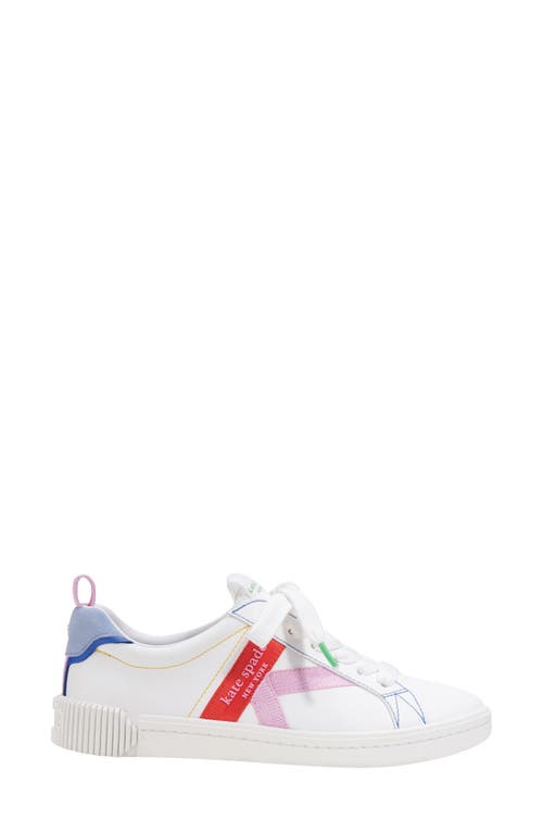 Kate Spade Signature Sneakers In True White/n Str Mlti