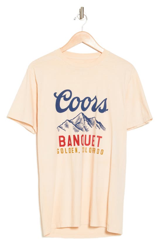 Shop American Needle Coors Cotton Graphic T-shirt In Cream