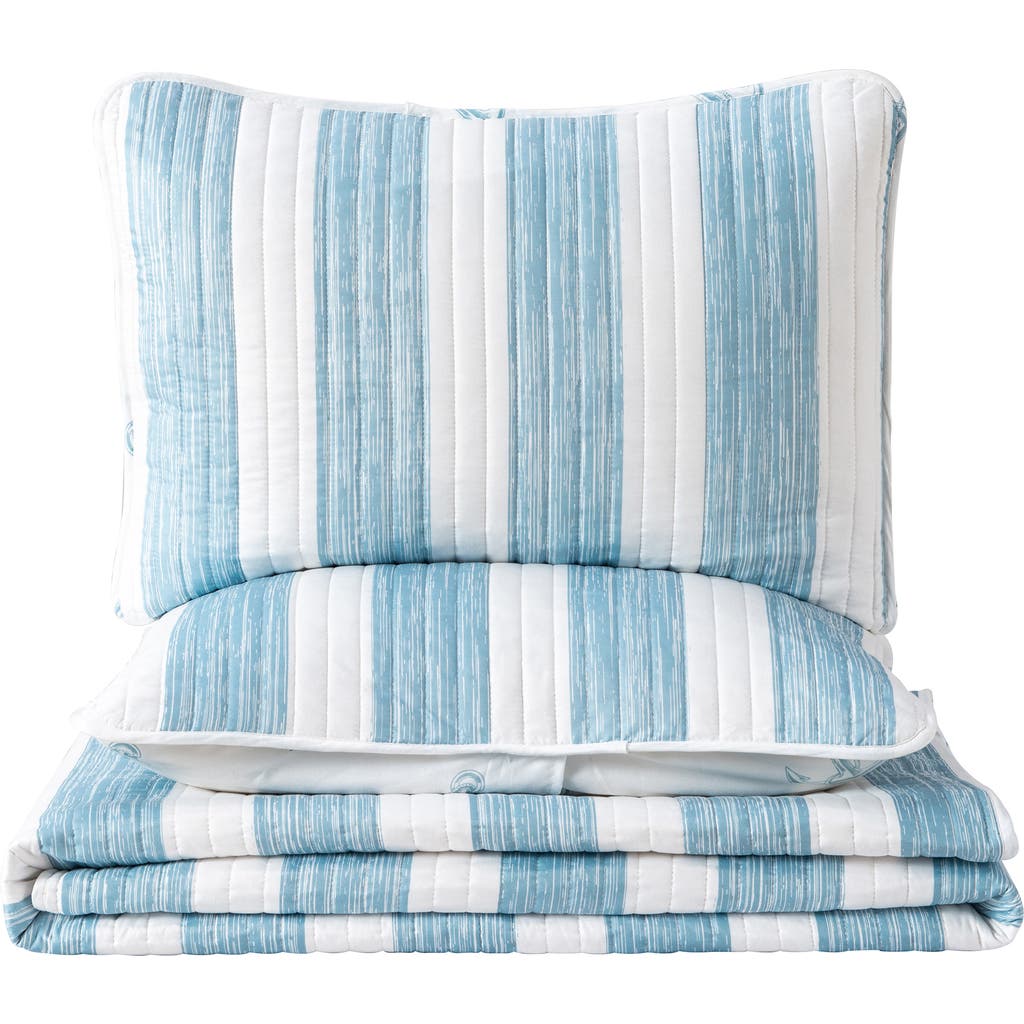 Woven & Weft Coastal 3-piece Quilt Set In Blue