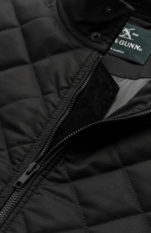 Shop Rodd & Gunn Fenwick Water Repellent Quilted Jacket In Nero