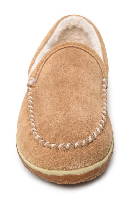Minnetonka Tilden Faux Shearling Lined Slipper In Cinnamon