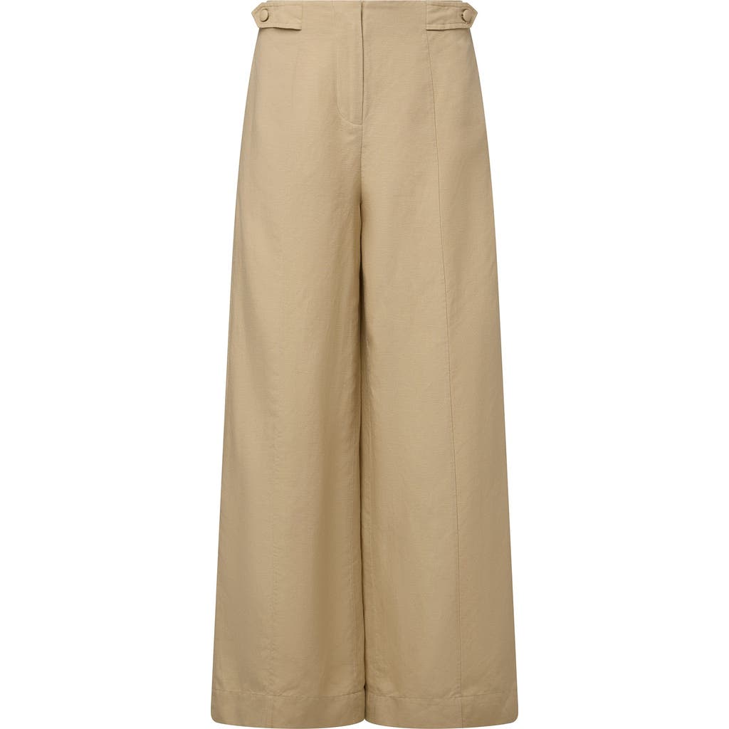 Onia Air Linen Palazzo Pant In Jute