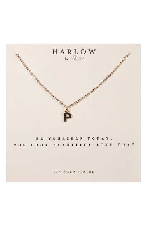 Nashelle Initial Charm Necklace in Gold at Nordstrom