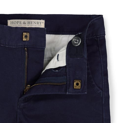 Hope & Henry Boys' Organic Skinny Stretch Chino, Toddler In Skinny Stretch Navy