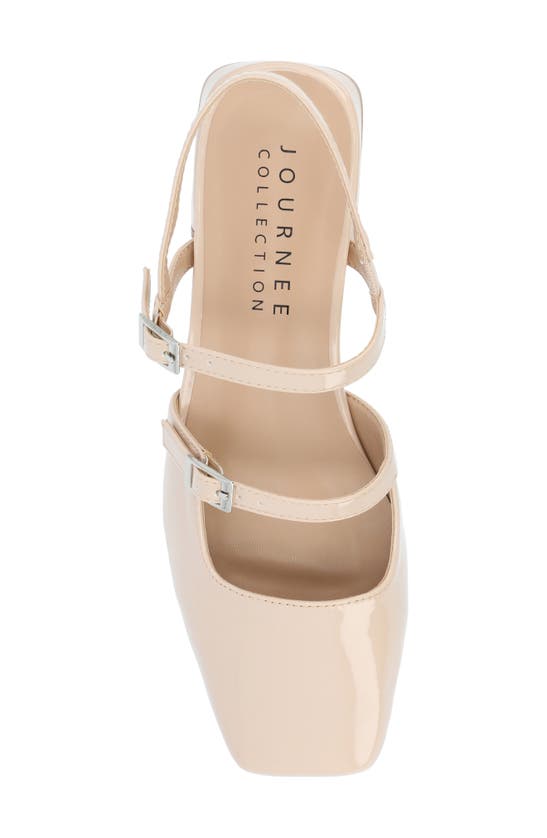 Shop Journee Collection Gretchenn Slingback Mary Jane Pump In Beige