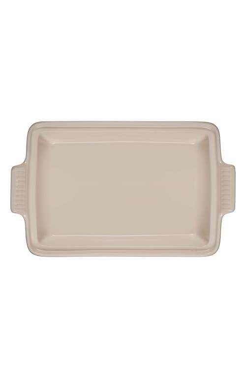 Le Creuset Heritage 4 Quart Covered Rectangular Stoneware Casserole In Olive