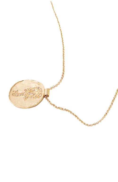 Maje Zodiac Medal In Scorpio
