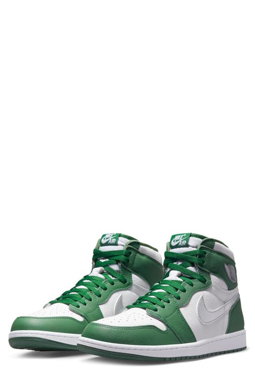 Nike Jordan Air Jordan 1 Retro High Top Sneaker in Gorge Green/Silver