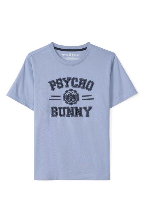 Shop Psycho Bunny Kids' Graphic T-shirt In 484 Tempest