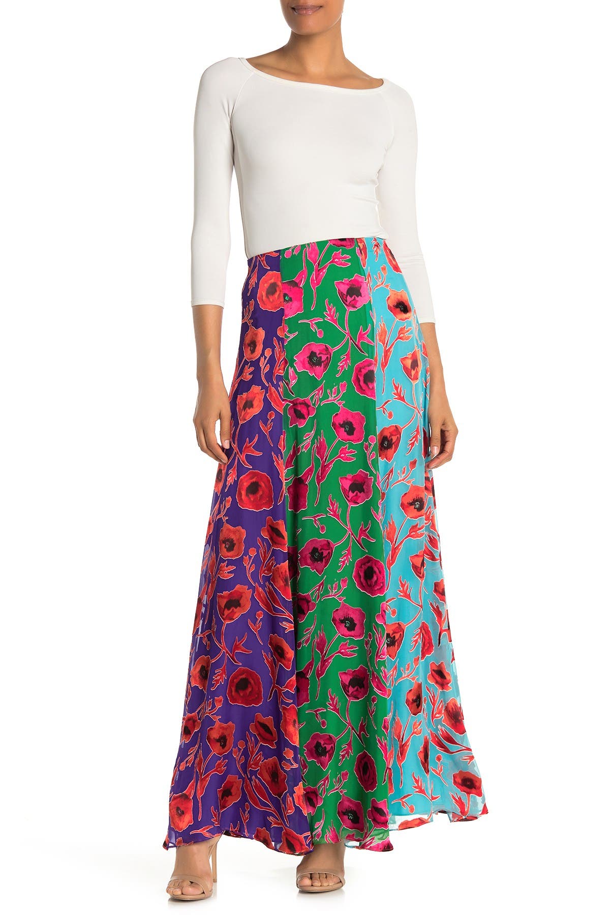 alice olivia maxi skirt