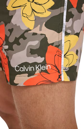 Calvin klein deals piping swim shorts