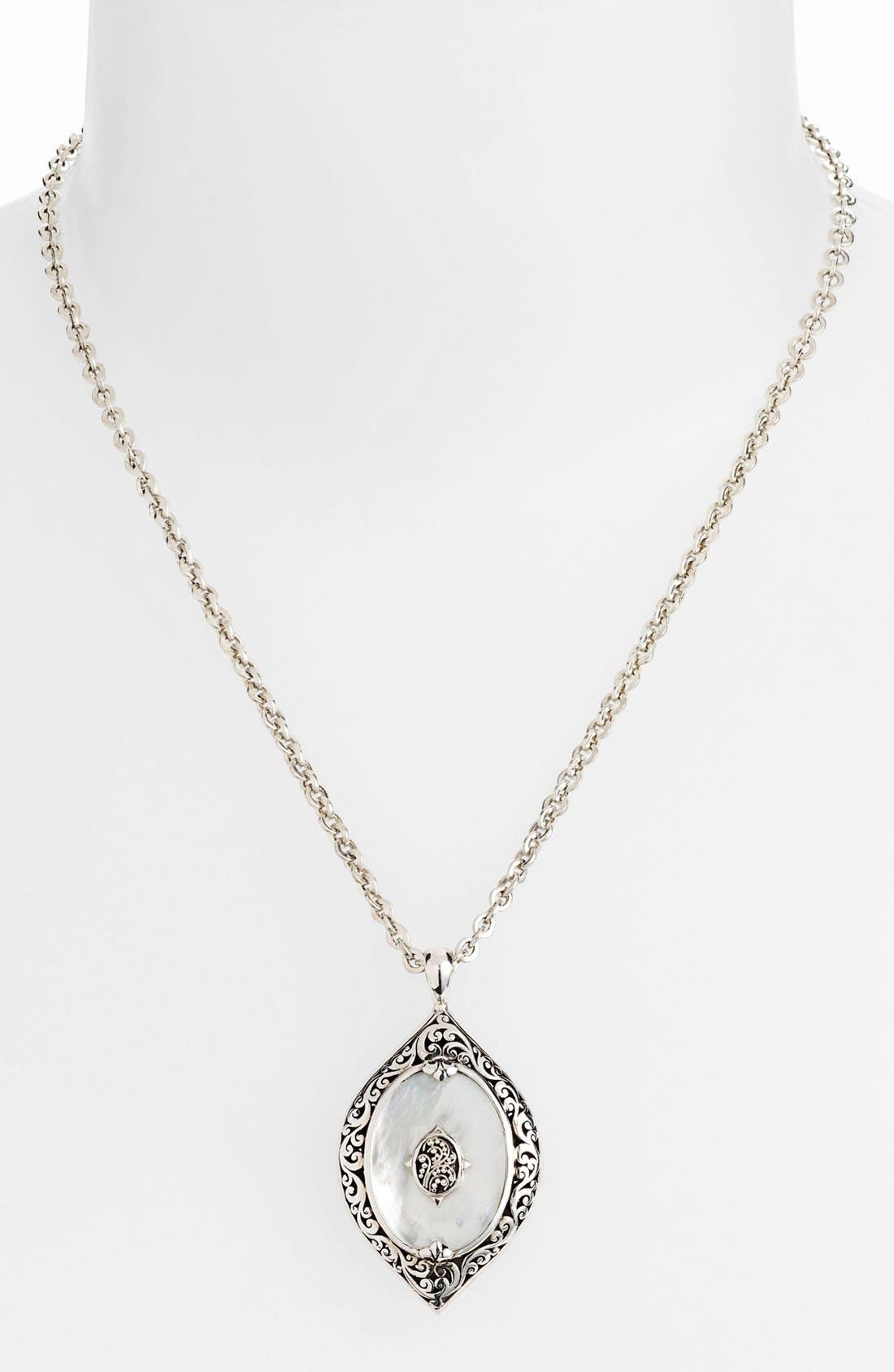 Lois Hill Marquise MotherofPearl Pendant Necklace Nordstrom