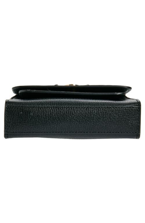 Versace Medusa '95 Leather North/south Messenger Bag In Black  Gold
