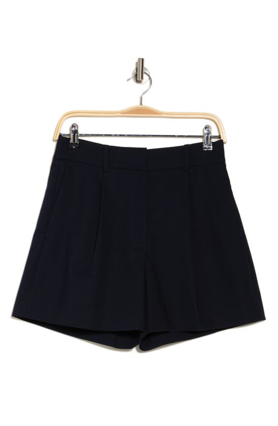 Shop Rebecca Taylor Tailored High Waist Suiting Shorts In Navy