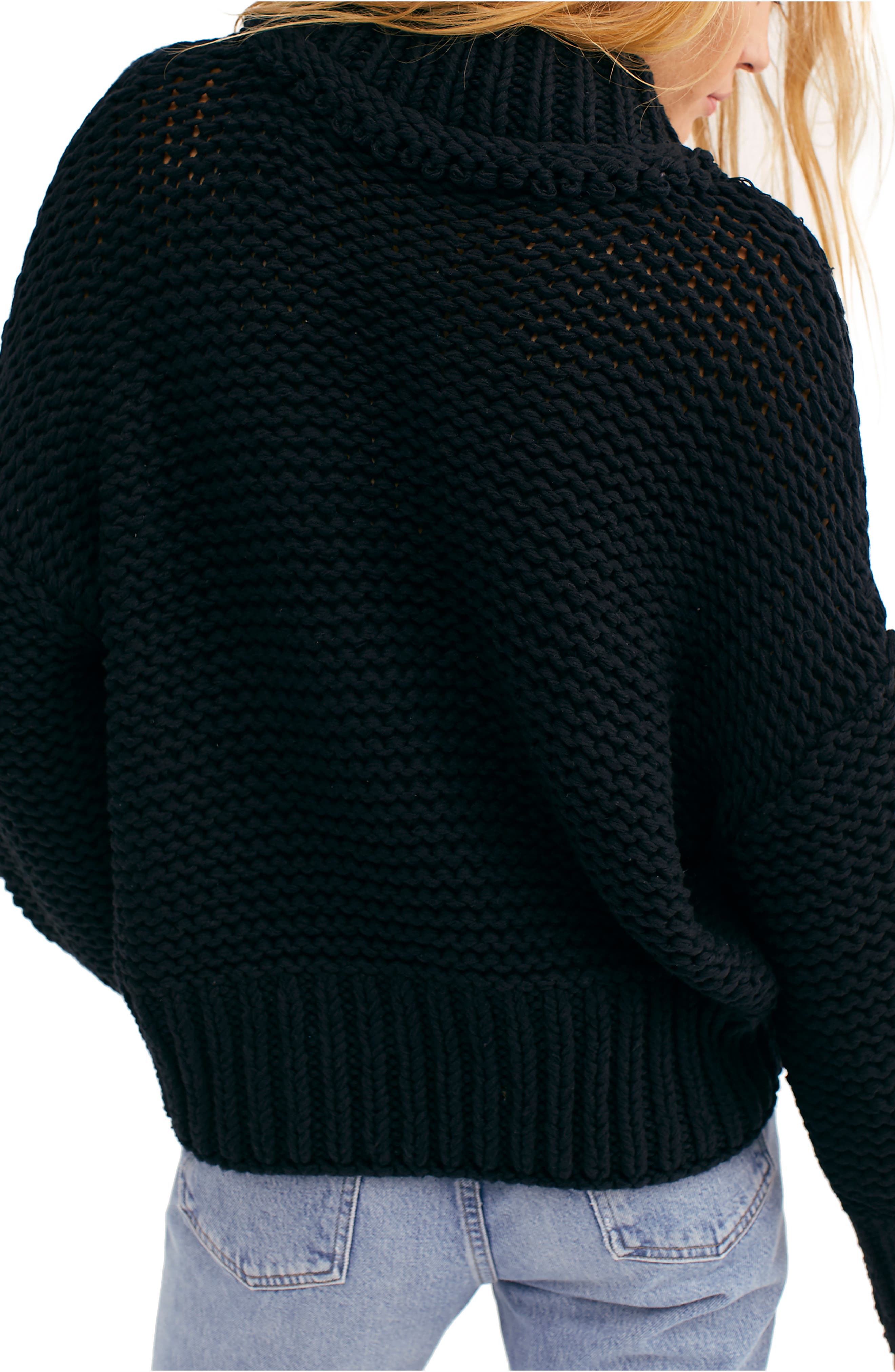 Free People My Only Sunshine Sweater - Black - L