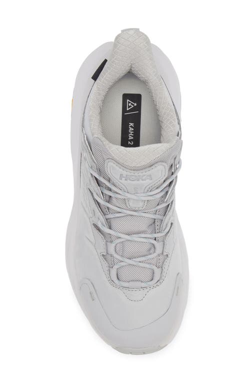 Hoka Gender Inclusive Kaha 2 Low Gtx Waterproof Hiking Shoe In Harbor Mist/nimbus Cloud