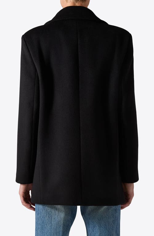 BLK DNM BLK DNM 73 DOUBLE BREASTED WOOL BLEND PEACOAT
