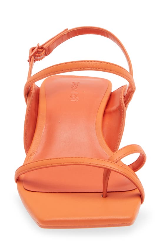 Open Edit Jessie Kitten Heel Sandal In Orange Cherry | ModeSens